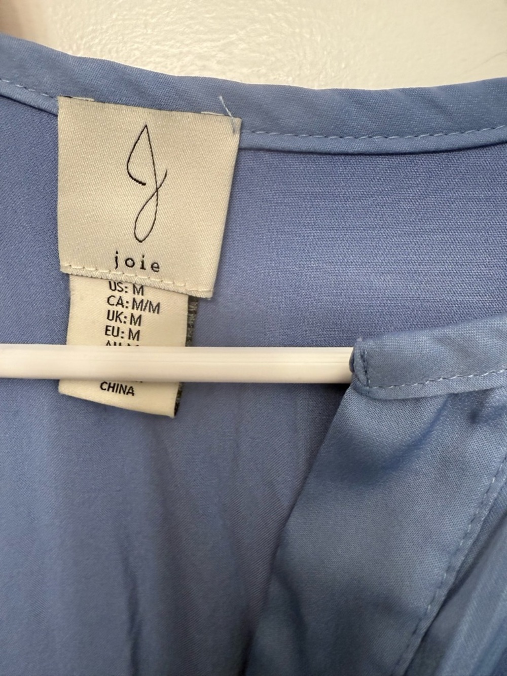 Joie Dusty Blue V-Neck Tiered Maxi Dress - Picture 2 of 3
